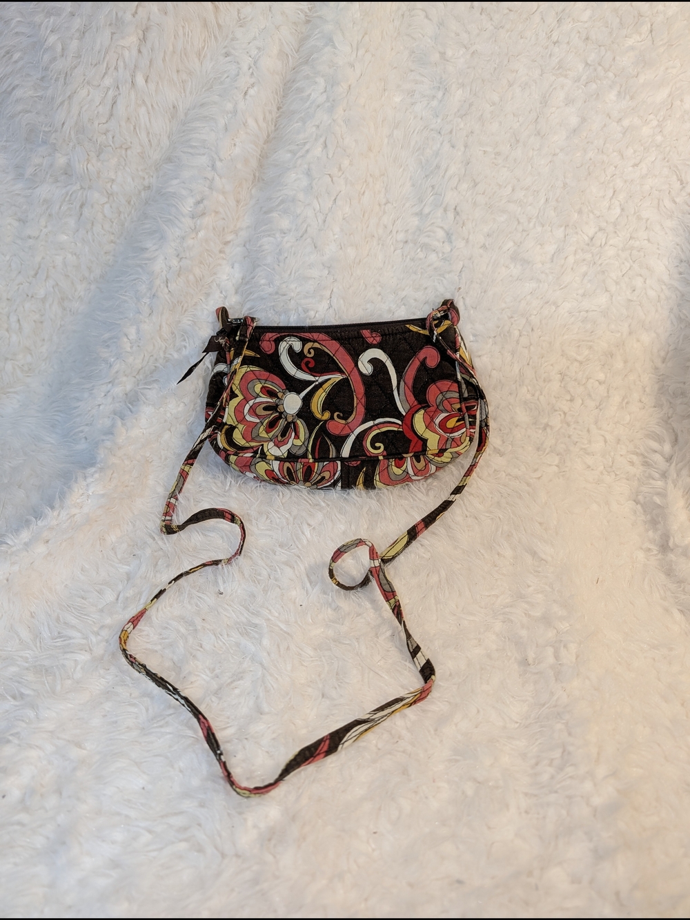 Vera bradleyCrossbody Bag in Brown and Pink
